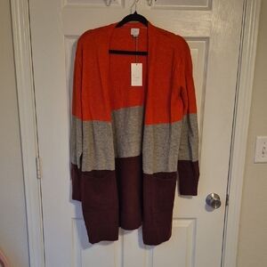 a new day Multicolor Open Front Cardigan